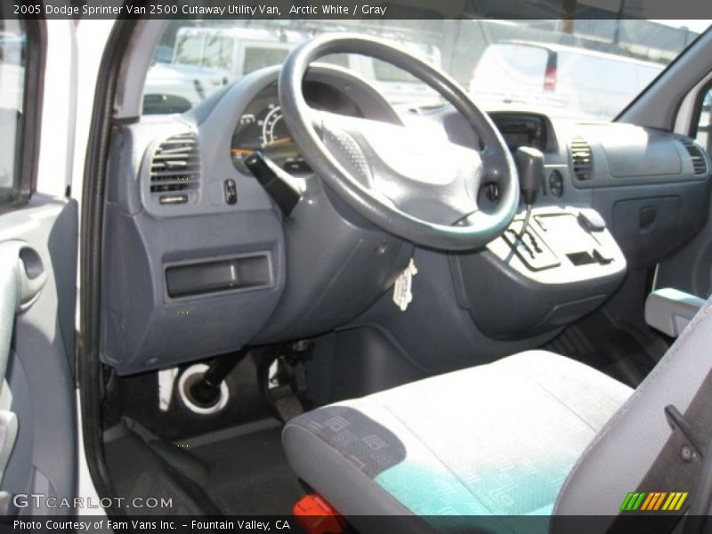 Arctic White / Gray 2005 Dodge Sprinter Van 2500 Cutaway Utility Van