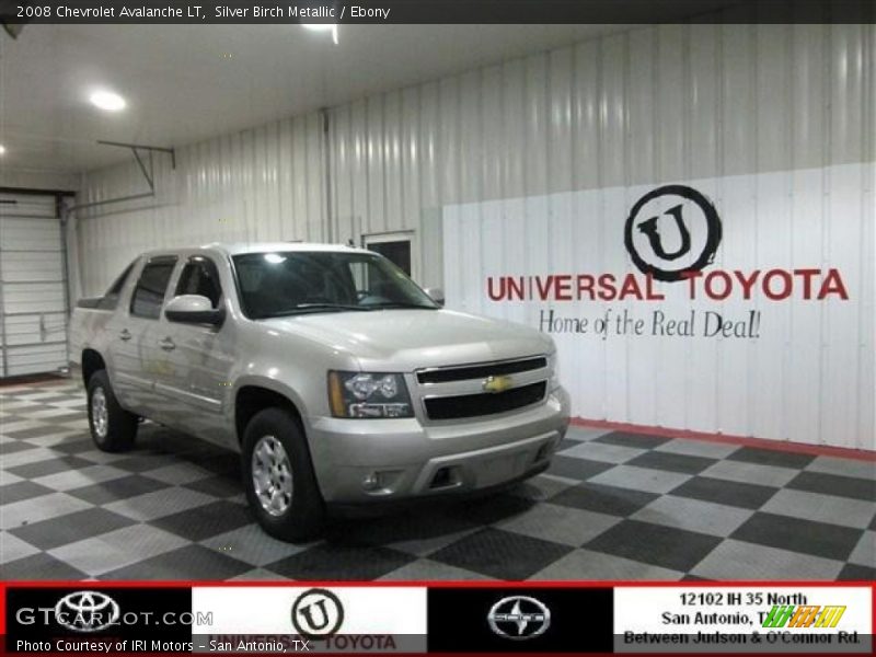 Silver Birch Metallic / Ebony 2008 Chevrolet Avalanche LT