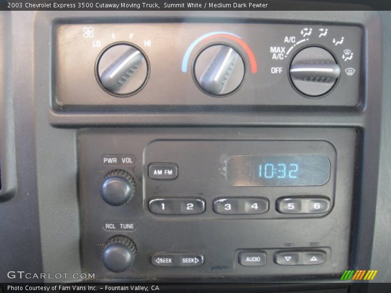 Summit White / Medium Dark Pewter 2003 Chevrolet Express 3500 Cutaway Moving Truck