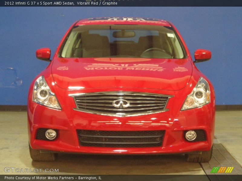 Vibrant Red / Graphite 2012 Infiniti G 37 x S Sport AWD Sedan