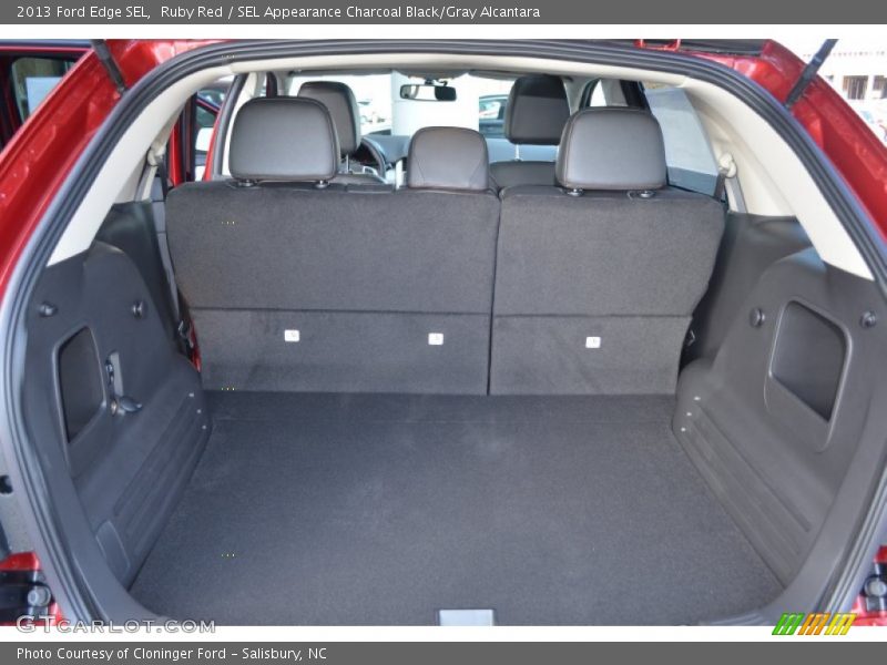 Ruby Red / SEL Appearance Charcoal Black/Gray Alcantara 2013 Ford Edge SEL