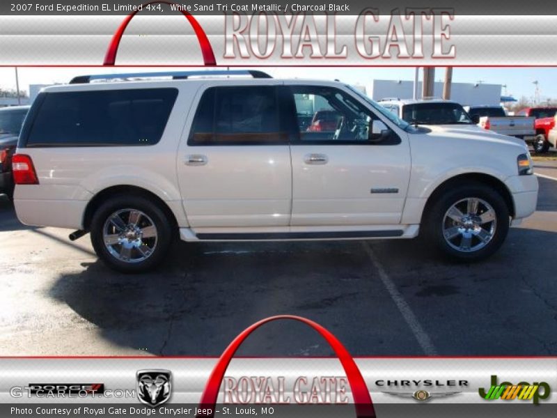 White Sand Tri Coat Metallic / Charcoal Black 2007 Ford Expedition EL Limited 4x4
