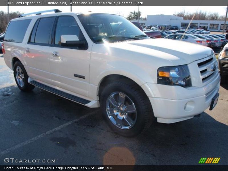White Sand Tri Coat Metallic / Charcoal Black 2007 Ford Expedition EL Limited 4x4