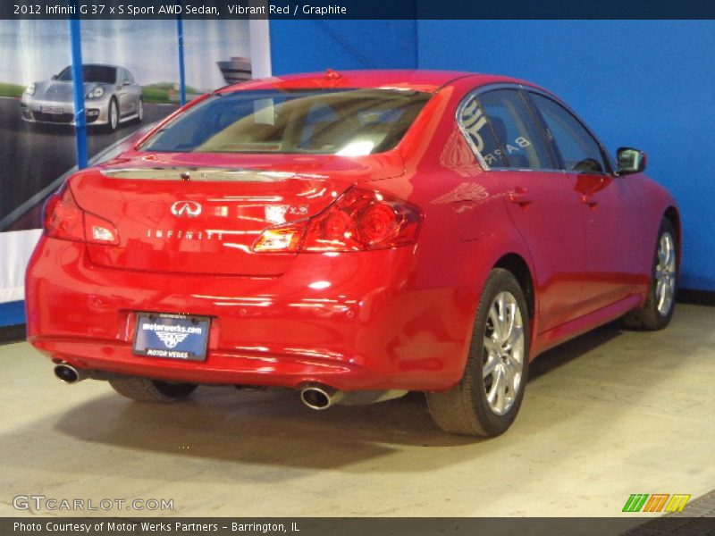 Vibrant Red / Graphite 2012 Infiniti G 37 x S Sport AWD Sedan