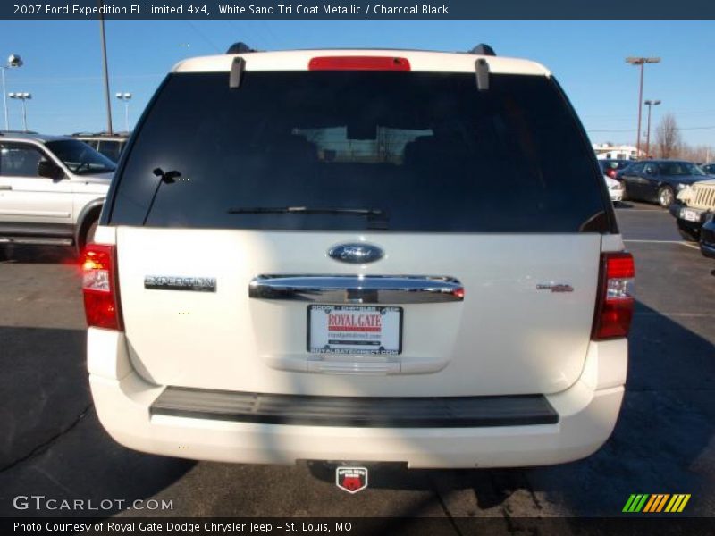 White Sand Tri Coat Metallic / Charcoal Black 2007 Ford Expedition EL Limited 4x4