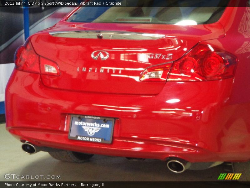 Vibrant Red / Graphite 2012 Infiniti G 37 x S Sport AWD Sedan