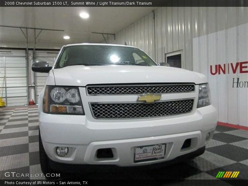 Summit White / Light Titanium/Dark Titanium 2008 Chevrolet Suburban 1500 LT