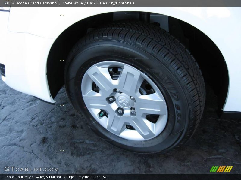 Stone White / Dark Slate Gray/Light Shale 2009 Dodge Grand Caravan SE