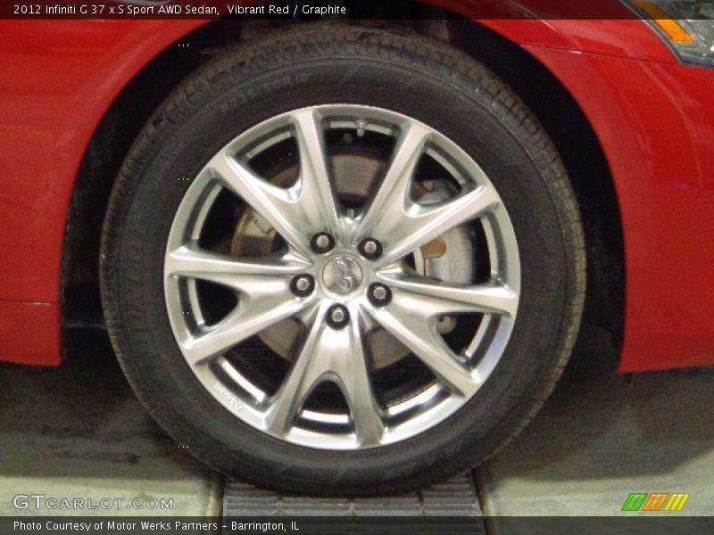 Vibrant Red / Graphite 2012 Infiniti G 37 x S Sport AWD Sedan