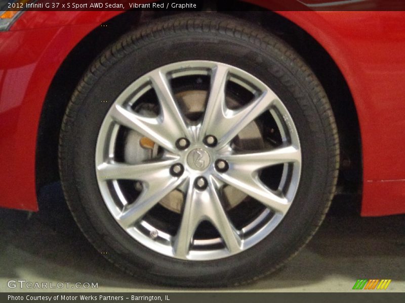 Vibrant Red / Graphite 2012 Infiniti G 37 x S Sport AWD Sedan