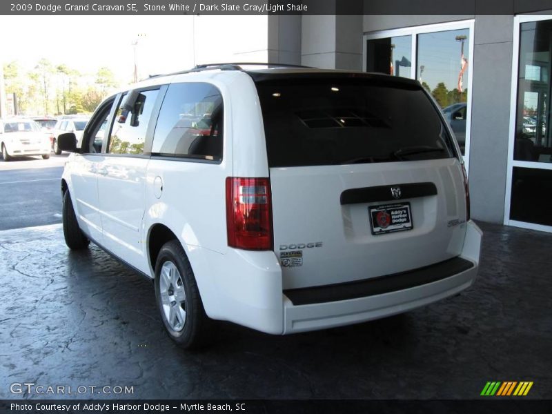 Stone White / Dark Slate Gray/Light Shale 2009 Dodge Grand Caravan SE