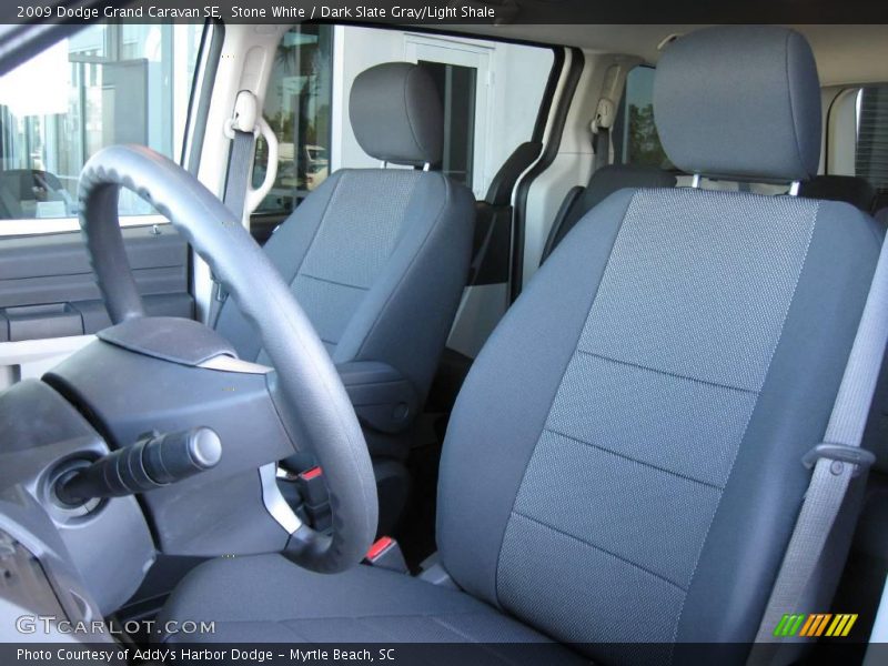 Stone White / Dark Slate Gray/Light Shale 2009 Dodge Grand Caravan SE