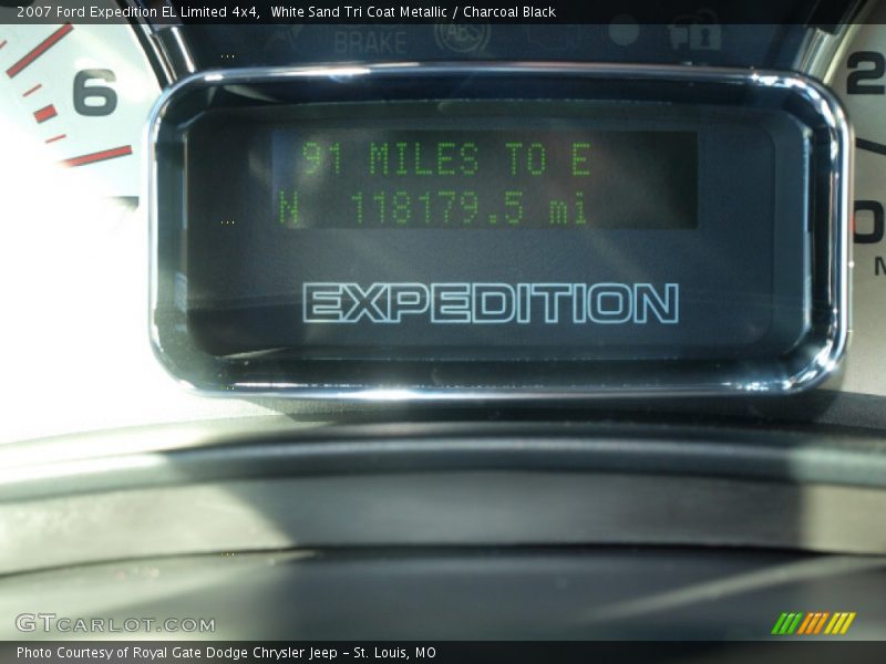 White Sand Tri Coat Metallic / Charcoal Black 2007 Ford Expedition EL Limited 4x4