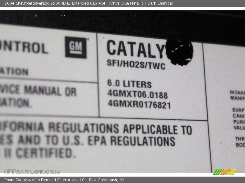 Arrival Blue Metallic / Dark Charcoal 2004 Chevrolet Silverado 2500HD LS Extended Cab 4x4