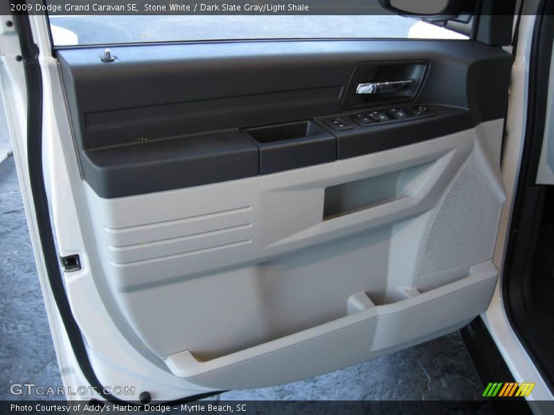 Stone White / Dark Slate Gray/Light Shale 2009 Dodge Grand Caravan SE