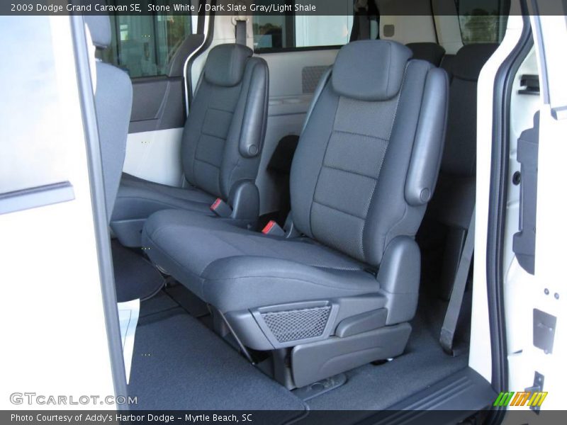 Stone White / Dark Slate Gray/Light Shale 2009 Dodge Grand Caravan SE