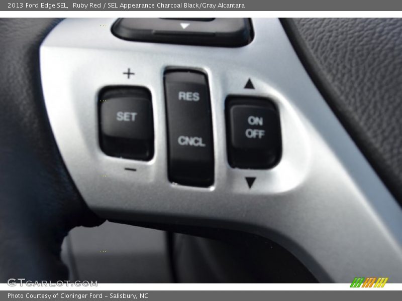 Ruby Red / SEL Appearance Charcoal Black/Gray Alcantara 2013 Ford Edge SEL