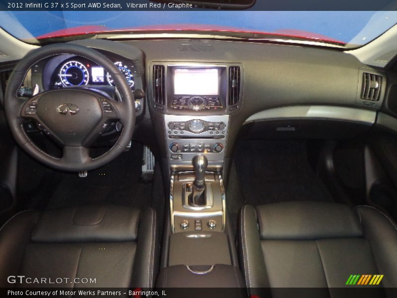 Vibrant Red / Graphite 2012 Infiniti G 37 x S Sport AWD Sedan