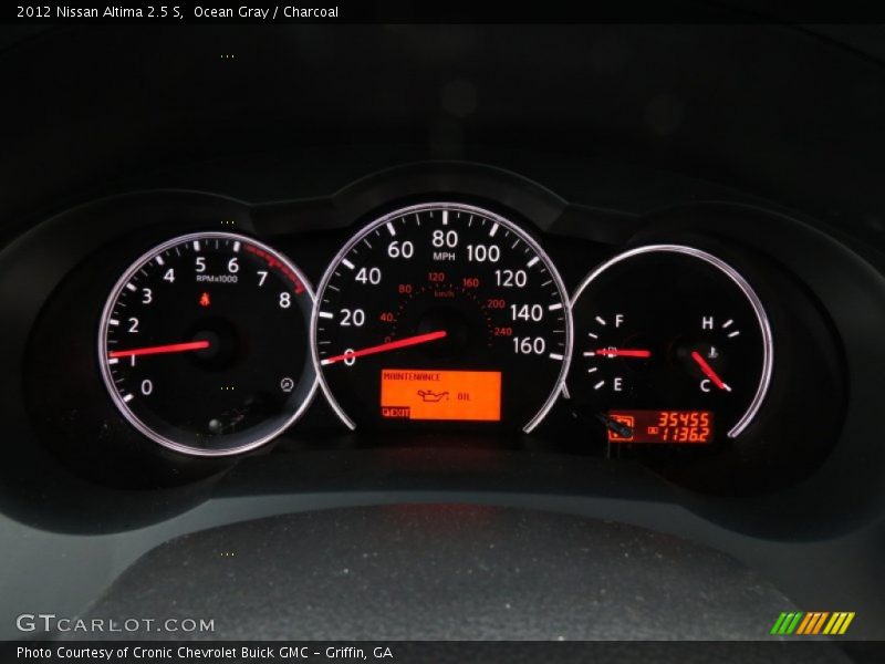 Ocean Gray / Charcoal 2012 Nissan Altima 2.5 S