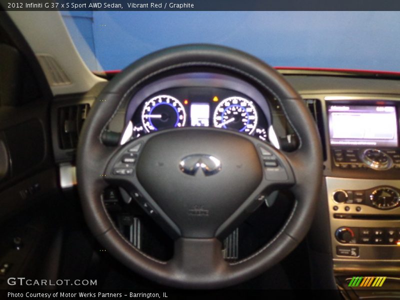 Vibrant Red / Graphite 2012 Infiniti G 37 x S Sport AWD Sedan
