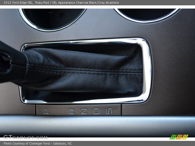 Ruby Red / SEL Appearance Charcoal Black/Gray Alcantara 2013 Ford Edge SEL