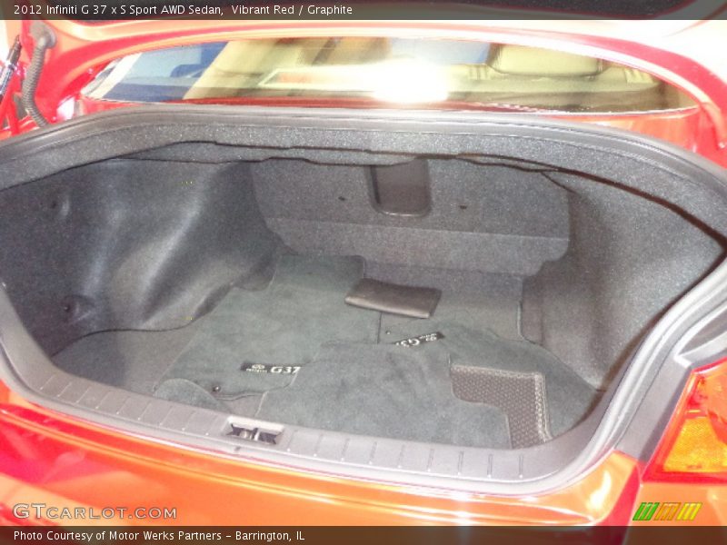 Vibrant Red / Graphite 2012 Infiniti G 37 x S Sport AWD Sedan