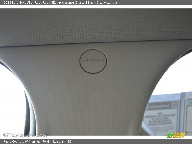 Ruby Red / SEL Appearance Charcoal Black/Gray Alcantara 2013 Ford Edge SEL