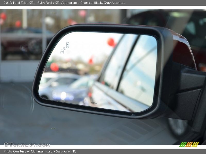 Ruby Red / SEL Appearance Charcoal Black/Gray Alcantara 2013 Ford Edge SEL