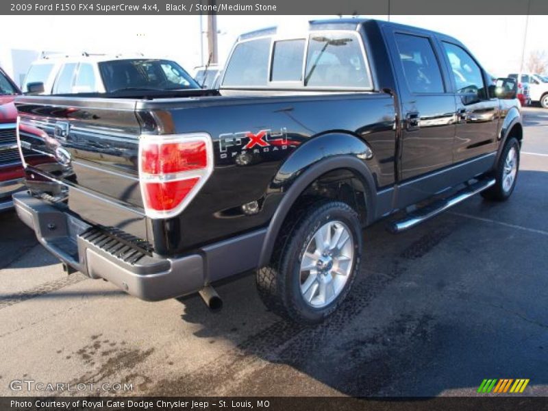 Black / Stone/Medium Stone 2009 Ford F150 FX4 SuperCrew 4x4