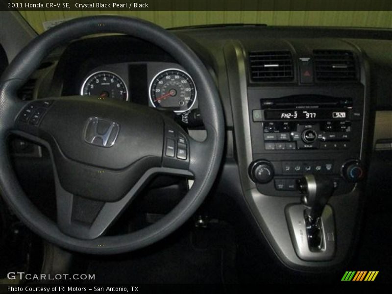 Crystal Black Pearl / Black 2011 Honda CR-V SE