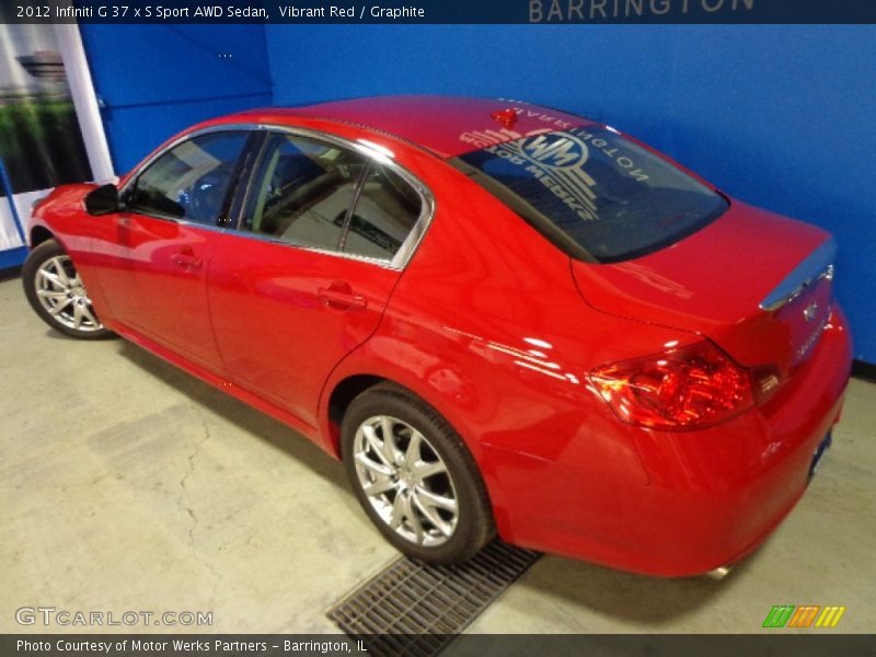 Vibrant Red / Graphite 2012 Infiniti G 37 x S Sport AWD Sedan
