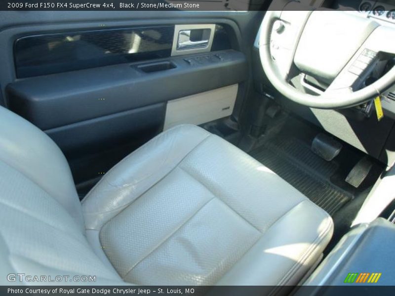Black / Stone/Medium Stone 2009 Ford F150 FX4 SuperCrew 4x4