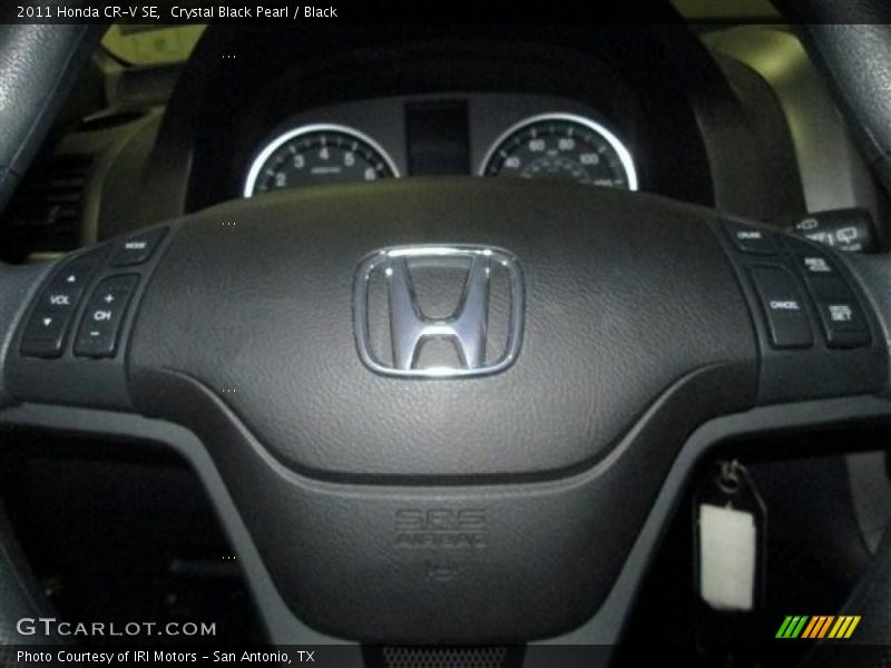 Crystal Black Pearl / Black 2011 Honda CR-V SE