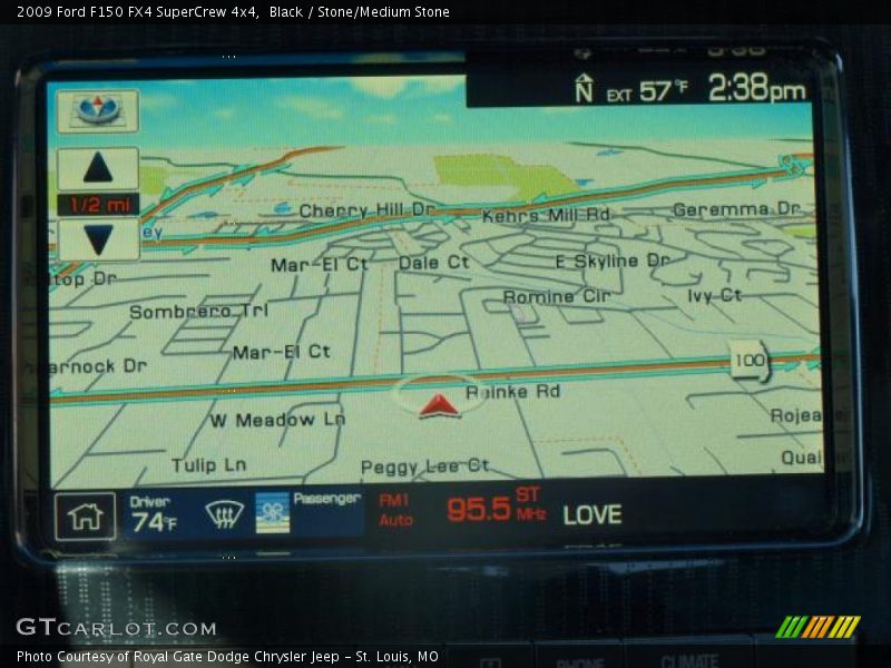 Black / Stone/Medium Stone 2009 Ford F150 FX4 SuperCrew 4x4