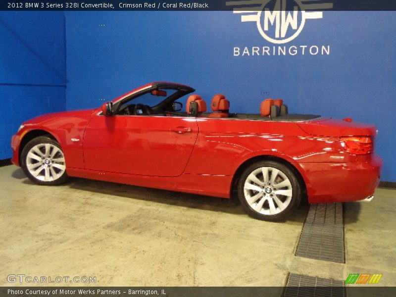 Crimson Red / Coral Red/Black 2012 BMW 3 Series 328i Convertible