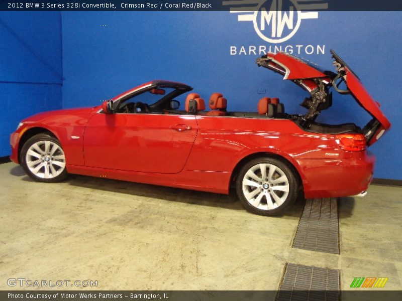 Crimson Red / Coral Red/Black 2012 BMW 3 Series 328i Convertible