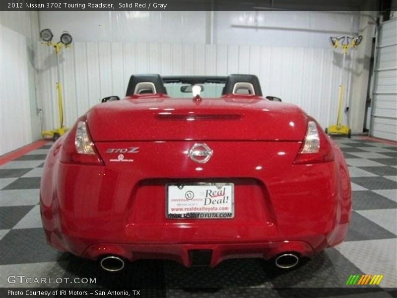 Solid Red / Gray 2012 Nissan 370Z Touring Roadster