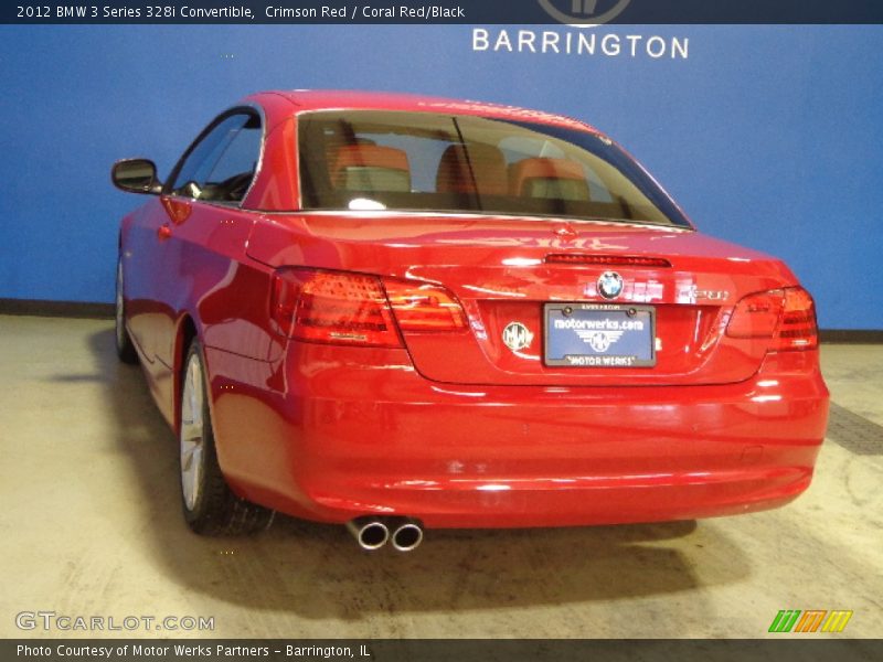 Crimson Red / Coral Red/Black 2012 BMW 3 Series 328i Convertible
