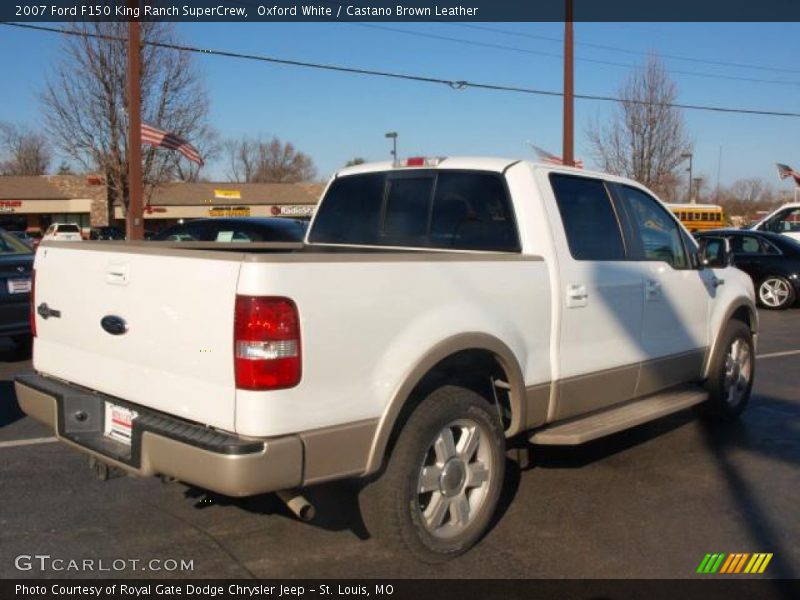 Oxford White / Castano Brown Leather 2007 Ford F150 King Ranch SuperCrew