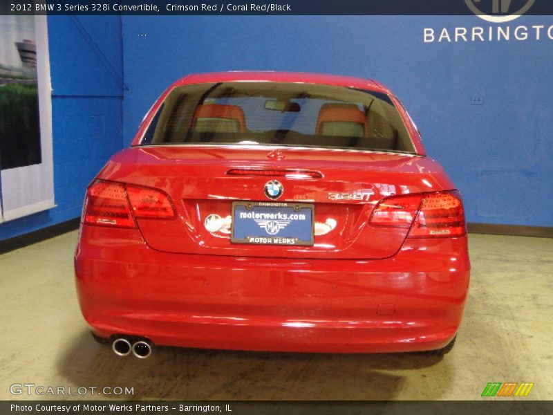 Crimson Red / Coral Red/Black 2012 BMW 3 Series 328i Convertible