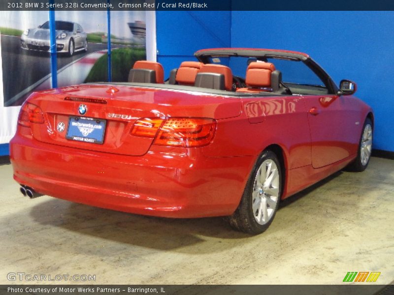Crimson Red / Coral Red/Black 2012 BMW 3 Series 328i Convertible