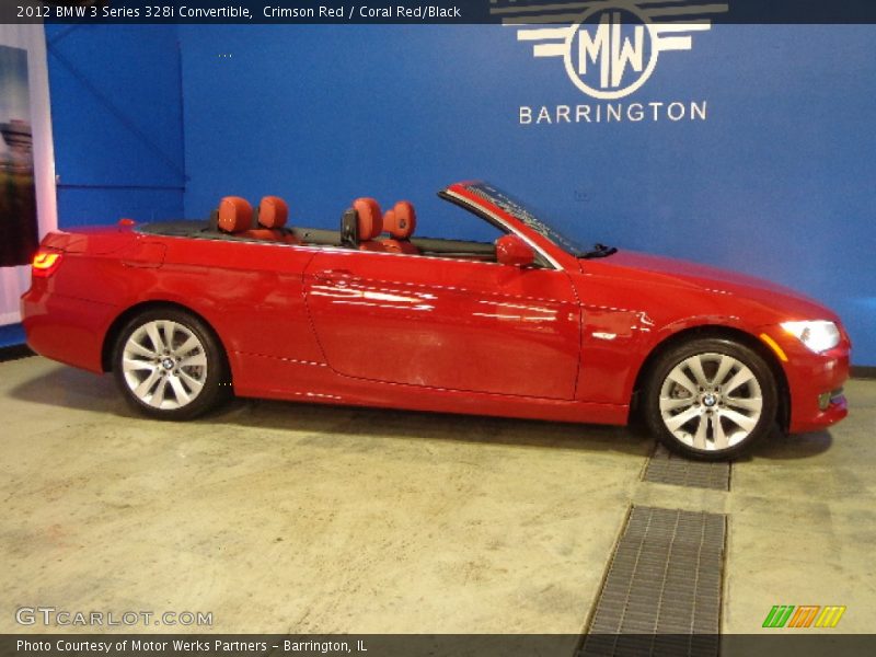 Crimson Red / Coral Red/Black 2012 BMW 3 Series 328i Convertible