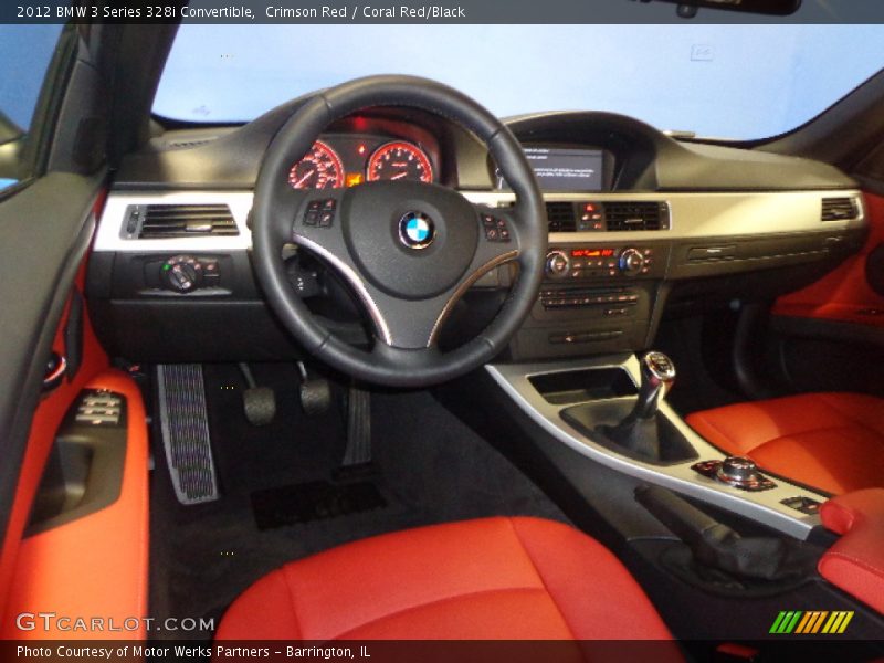 Coral Red/Black Interior - 2012 3 Series 328i Convertible 
