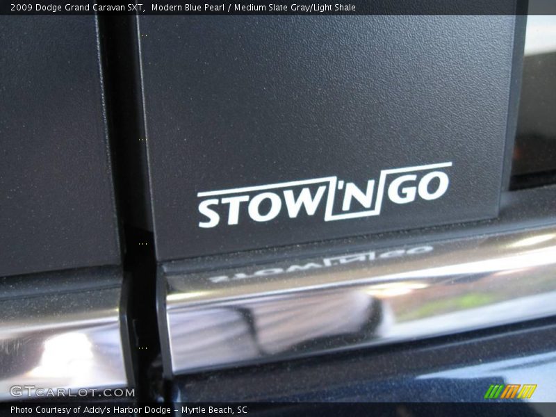 Modern Blue Pearl / Medium Slate Gray/Light Shale 2009 Dodge Grand Caravan SXT