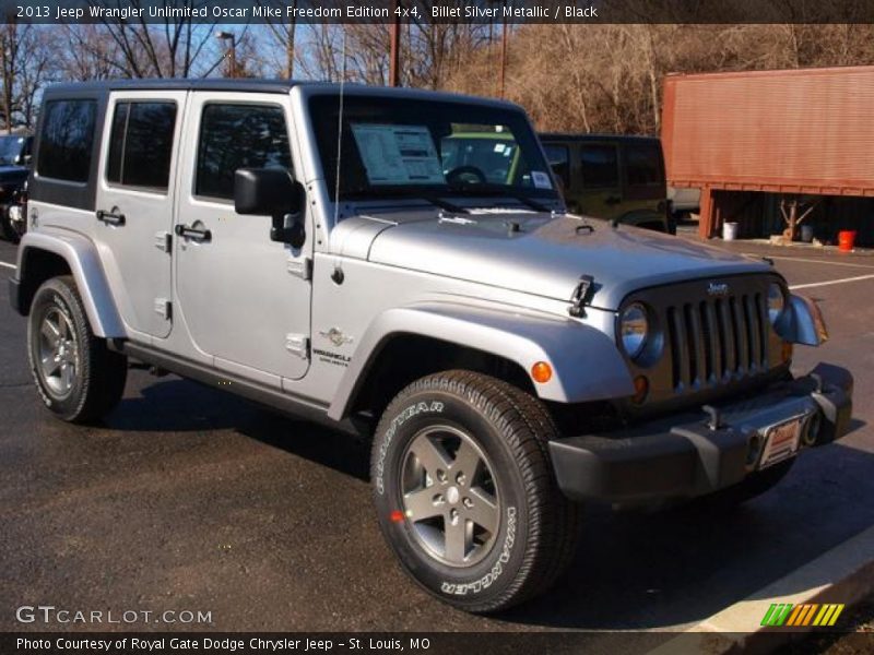 Billet Silver Metallic / Black 2013 Jeep Wrangler Unlimited Oscar Mike Freedom Edition 4x4