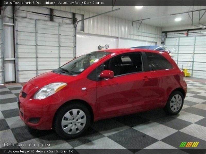 Absolutely Red / Dark Charcoal 2010 Toyota Yaris 3 Door Liftback