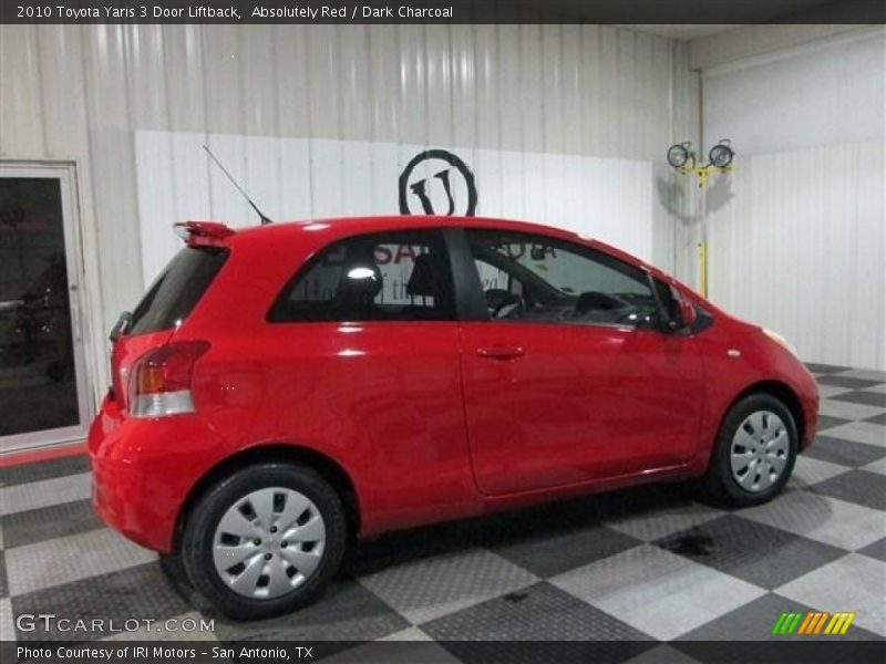 Absolutely Red / Dark Charcoal 2010 Toyota Yaris 3 Door Liftback