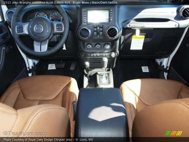 Bright White / Black/Dark Saddle 2013 Jeep Wrangler Unlimited Moab Edition 4x4