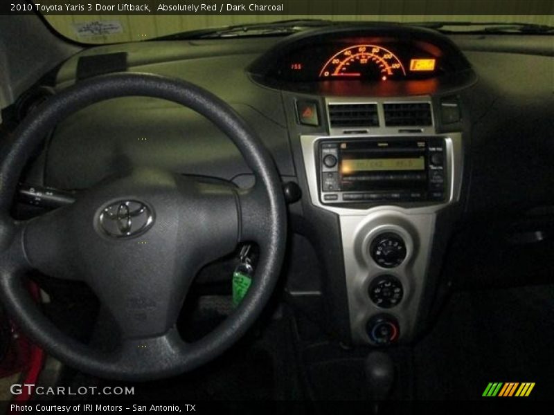Absolutely Red / Dark Charcoal 2010 Toyota Yaris 3 Door Liftback