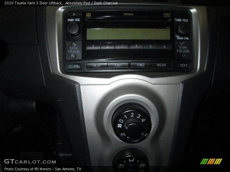 Absolutely Red / Dark Charcoal 2010 Toyota Yaris 3 Door Liftback